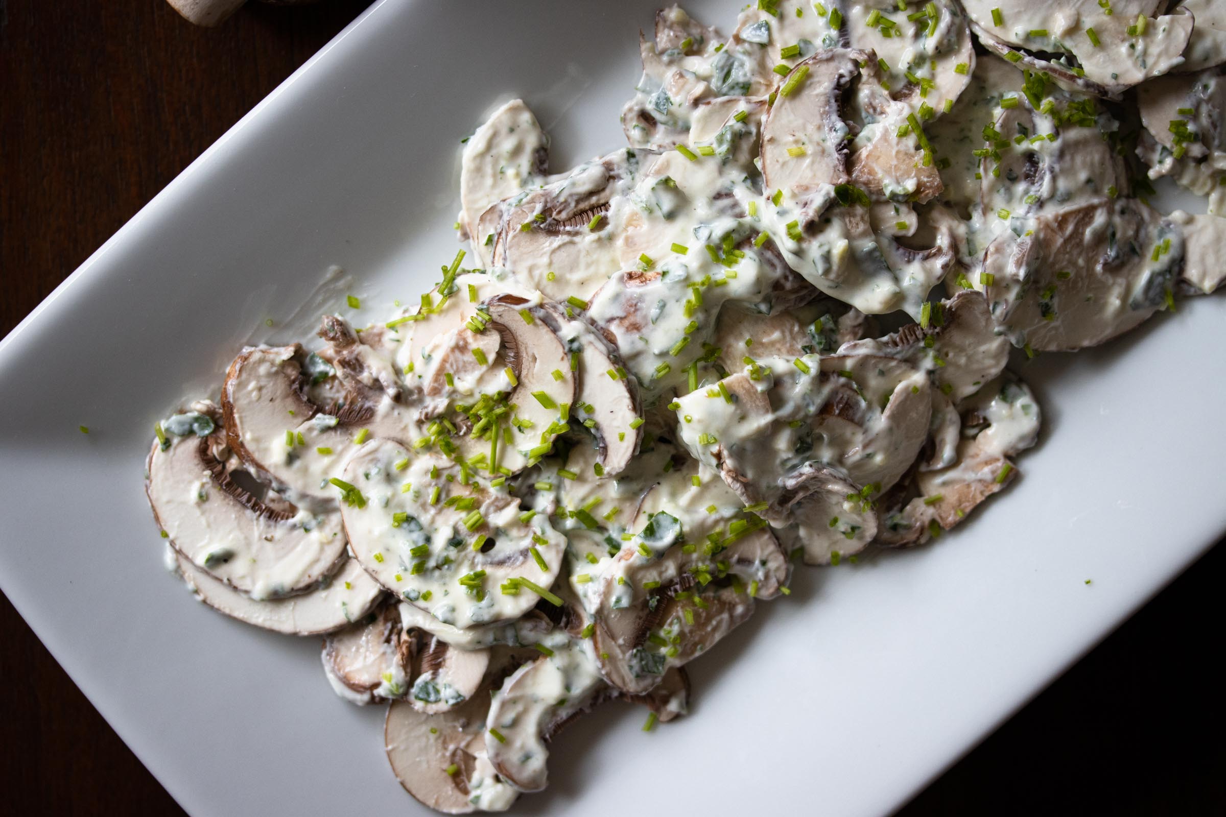 Foodista | Recipes, Cooking Tips, and Food News | Mushrooms and Herbs Salad